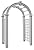 Nantucket Deluxe 60"W x 94"H Vinyl Arbor