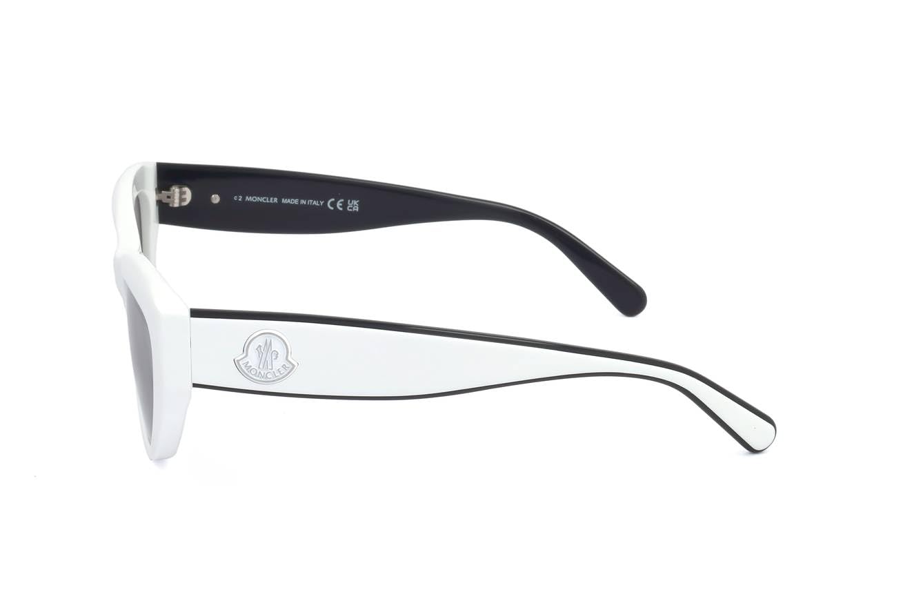 Moncler ML0258 21C WHITE 53/18/140 WOMAN Sunglasses : Amazon