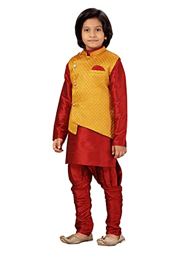 Image of Aarika Boy's Silk Regular Tunic Shirt