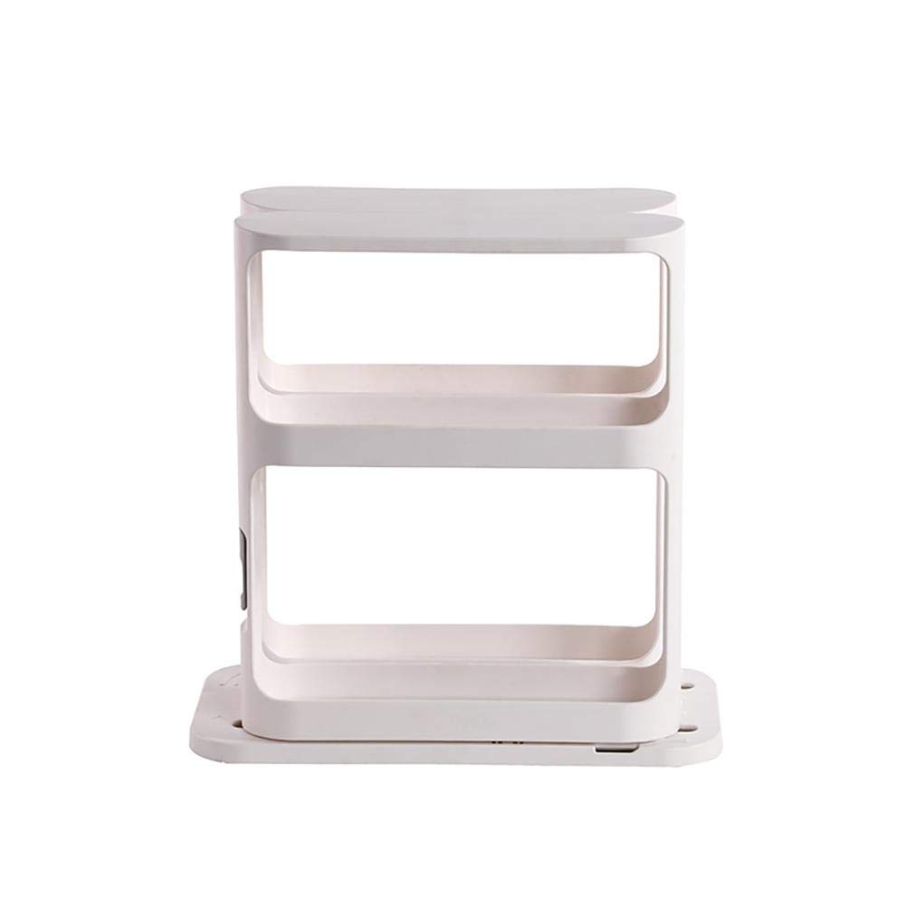 Rack Rack HEITIGN 30 * 30 * 15 Cabinet Storage Rack Pull and Rotate Rack Organizer 2 Double Decker Shelves for Storing Seasoning Jars Cosmetics