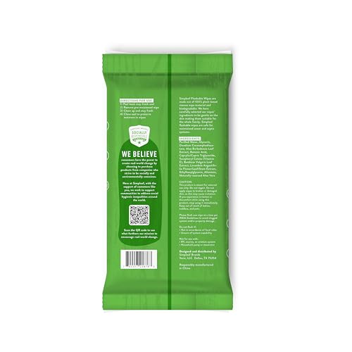 Simpleaf Flushable Wet Wipes | Eco- Friendly, Paraben & Alcohol Free | Hypoallergenic & Safe for Sensitive Skin | Soothing Aloe Vera & Vitamin E Formula | (50-Count) 1 Pack - Thumbnail 6