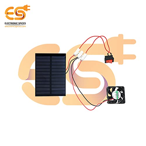 Image of Electronic Spices DIY Mini Solar Exhaust Fan Kit Starter Kit with Video Tutorial & User Manual for Boys and Girls