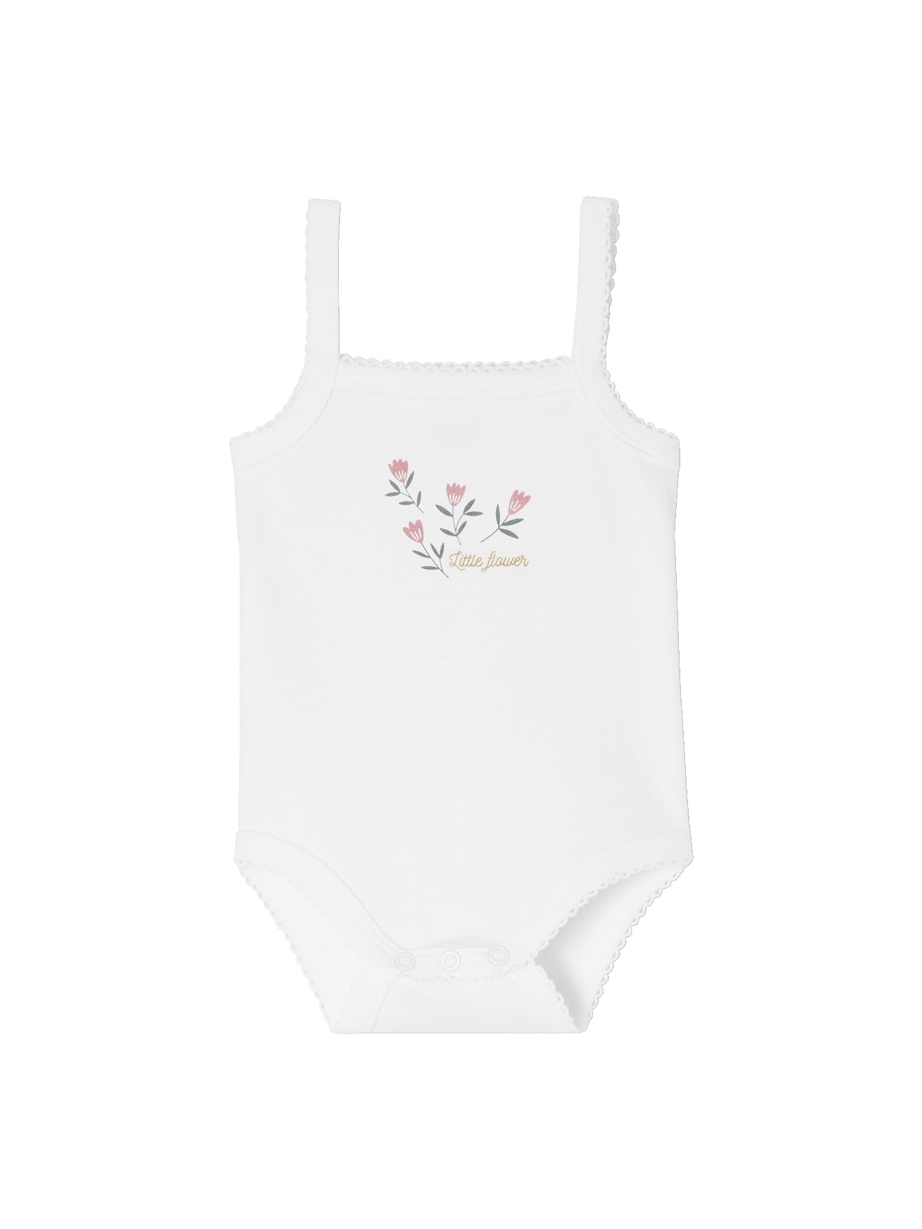 VERTBAUDET Lot de 5 bodies à bretelles naissance en coton biologique