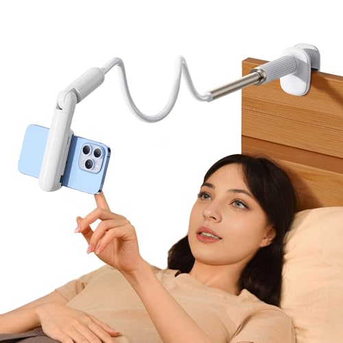 Soporte de teléfono para cama con cuello de cisne nediea para ver series sin manos