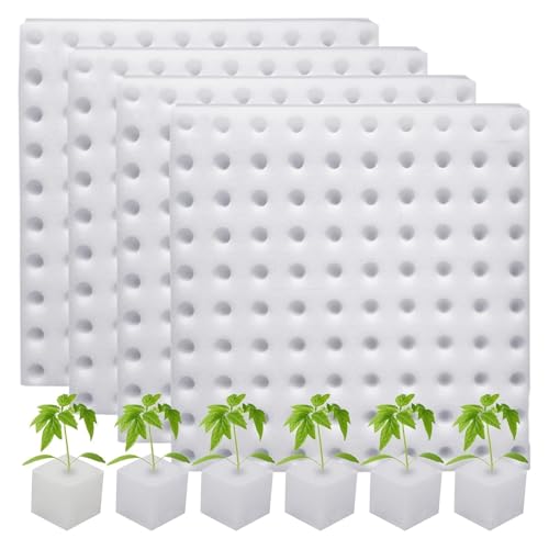 400 esponjas hidropónicas cuadradas para plantar plántulas, herramienta de jardinería para invernadero, esponja hidropónica para pequeñas