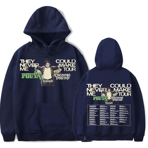 Pouya They Could Never Make Me Tour 2025 Hoodie Men Women Vintage Fashion Long Sleeve Hooded