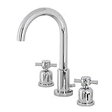 Kingston Brass FSC8921DX Concord Widespread Bathroom Faucet, 10 x 5.38 x 10.06, Polished Chrome