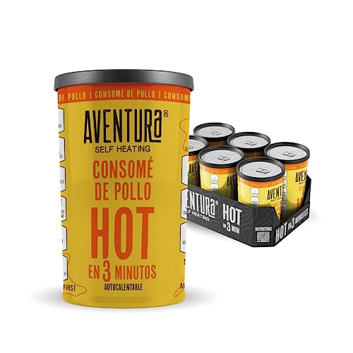 Aventura Self Heating Sopas Autocalentables - Consomé de Pollo 6 Unidades de 205ml