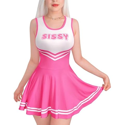 LittleForBig Cheer Sissy Mini Dress in Rose Cover