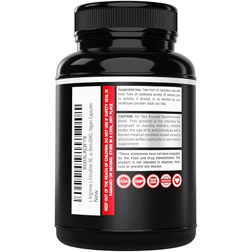Dorado Nutrition DN-LCIT+LARG-240CT L Arginine L Citrulline Supplement 3000Mg (240 Capsules) Nitric Oxide Pills thumb #2