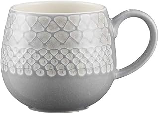 Mason Cash 2001.881 Impressions Durable Stoneware 350ml Grey Mug, Ceramic, 13 x 9.7 x 8.4 cm