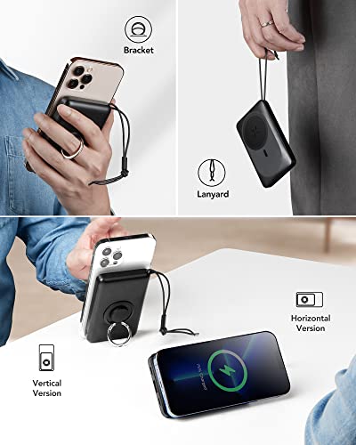 Power Bank Wireless 10000mAh, VRURC Caricatore