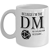 Fantasy Quest Realm Mug - Beware The Smiling Quest Master - 11 Oz Ceramic Coffee & Tea Mug - Unique Roleplay Gift For Parents Siblings Friends Who Love Fantasy Games