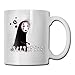 N\A The Spirits & Soot Sprites - Kodama - Sin Rostro - Susuwatari Home Taza de té de cerámica para Oficina Taza de café Blanco de 11 oz