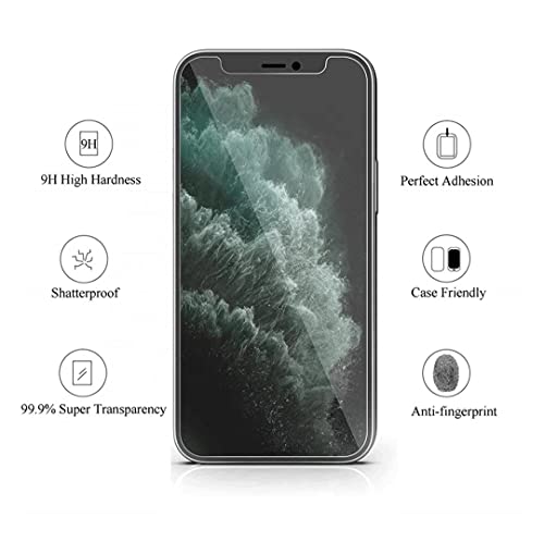 (3 PACK) Screen Protector for iPhone 11Pro,XS,X 5.8-Inch Screen Film, Case Friendly, Tempered Glass Film,Anti Fingerprinter - Image 2