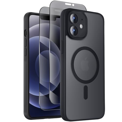 Symcele Designed for iPhone 12 Case, Black
