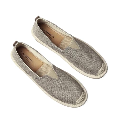 Old Beijing Cloth Shoes Breathable Linen Casual Men's Shoes Canvas Casual Flat Shoes Kung Fu Shoes Walking Shoes Size 39-44