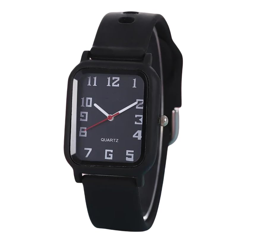 Ziyan Damen Armbanduhr Quarzuhr, mit Silikonband, Damenuhr Student Casual Quadrat Digitale Frauen Quarzuhr
