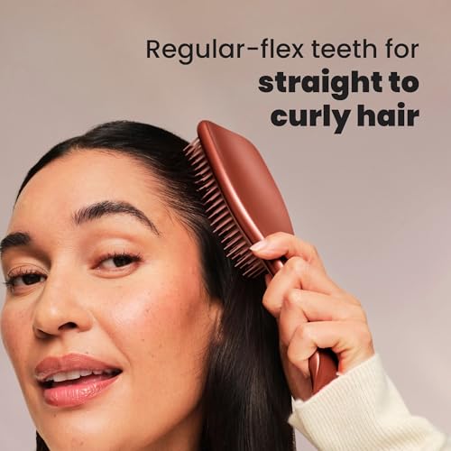 Tangle Teezer Ultimate Detangler Chrome Spazzola Piatta Per Capelli Lisci E Ricci Chocolate Bronze 1 Pz - 5