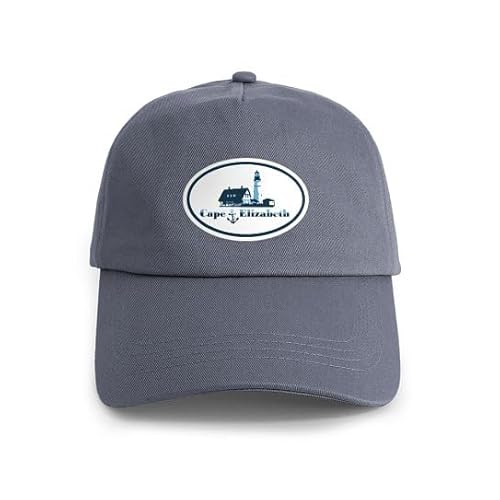 CafePress Cape Elizabeth ME Oval Design. Cap Unique Adjustable Baseball Hat Gray