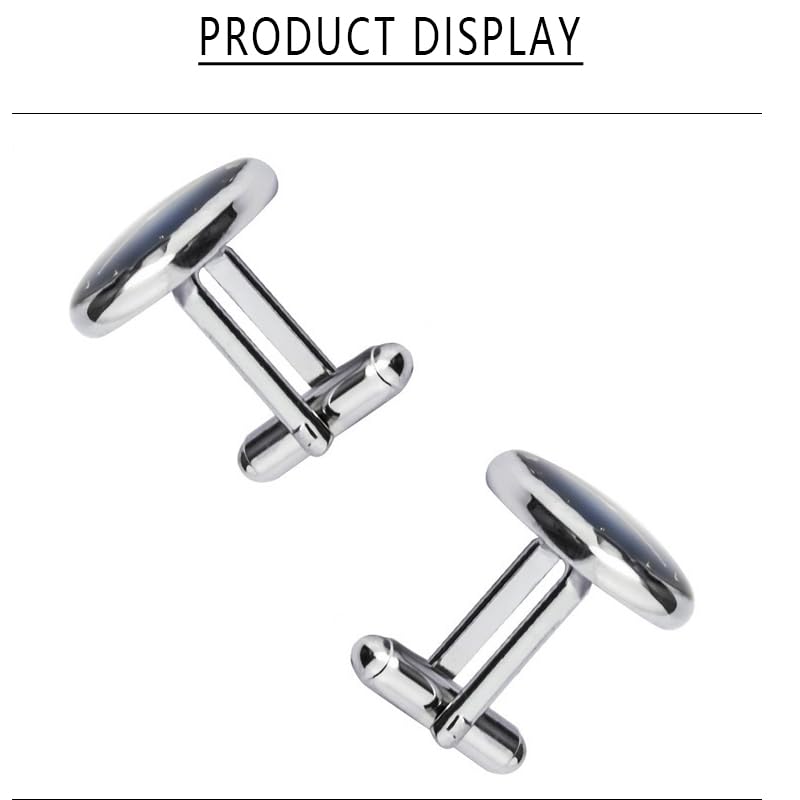 Clock Shape Cufflink for Men and Boys