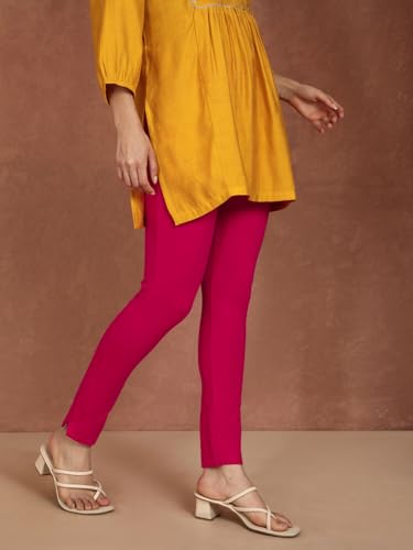 Image of TWIN BIRDS Women Cotton Blend Kurti Pants | Sleek Ethnic Daily Trousers