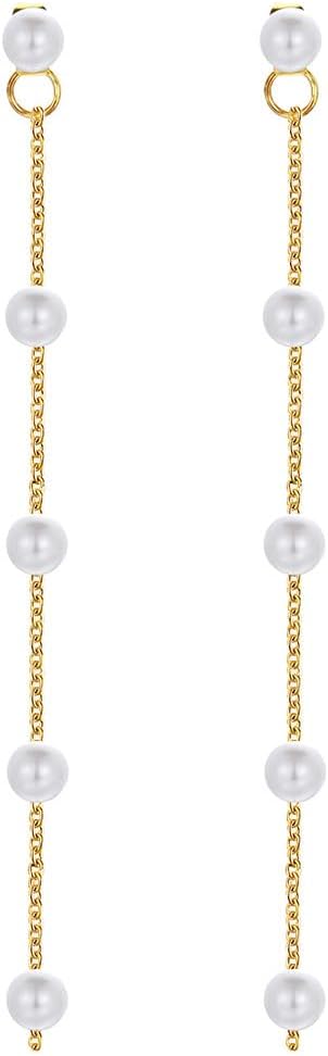 Double-layer artificial pearl necklace, suitable for business workplace, Valentine's Day and Mother's Day
