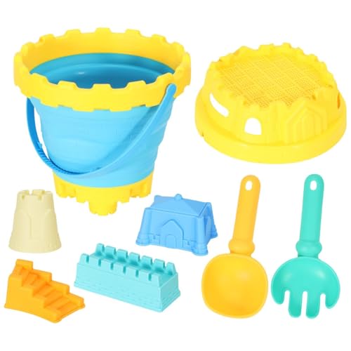 Jouets de plage pour enfants avec moules extérieurs et seau pliable de jardin