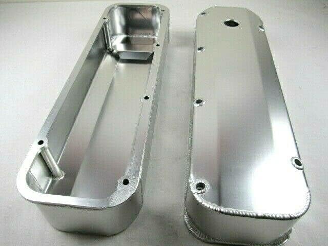 Big Block Compatible with Ford 429 460 Fabricated Alum. Valve Cover Set Clear Ano E41361CA