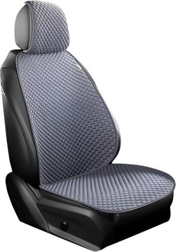 Citybabyカーシートカバー 車 涼しい シートカバー 汎用 軽自動車 夏 カーシートクッション 前座席用2枚+後部座席用 冷感座布団 丸洗いok クールカーシート 汚れ防止 シート保護 取付簡単 運転席 助手席 暑さ対策 (グレー,分割車 5人乗り)