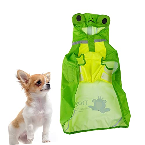 POPETPOP 2 Peças Capa De Chuva Para Sapos De Estimação Capa De Chuva Para Cães Pequenos Com Capuz Ca