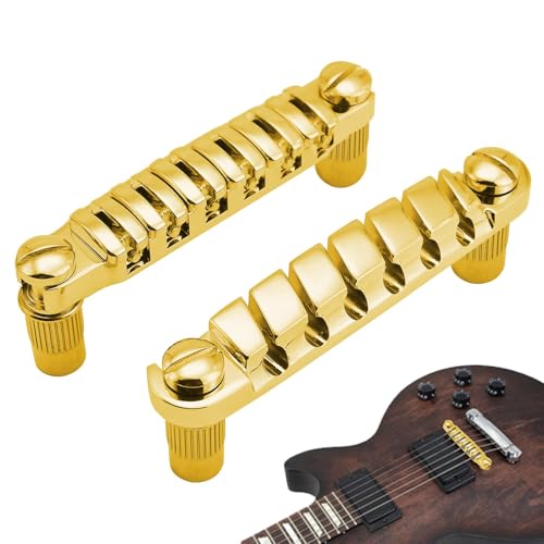 Bridge de guitare Tune-O-Matic et cordier chromé pour réglage précis de l'intonation