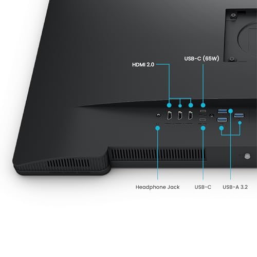 BenQ PV3200U 32” 4K UHD Monitor for Video Editing, 95% DCI-P3, 100% Rec.709/sRGB, 2.1ch Speakers, 65W USB-C, Mac Compatible, Factory-Calibrated, Software Calibration, Ergonomic Stand