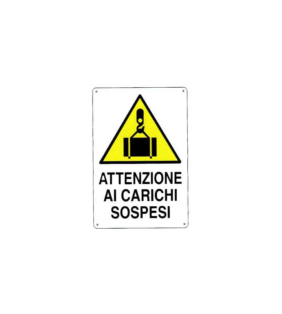 CARTELLO CARICHI SOSPESI 48x 68 PLASTICA [TARGOTIMBRI ]
