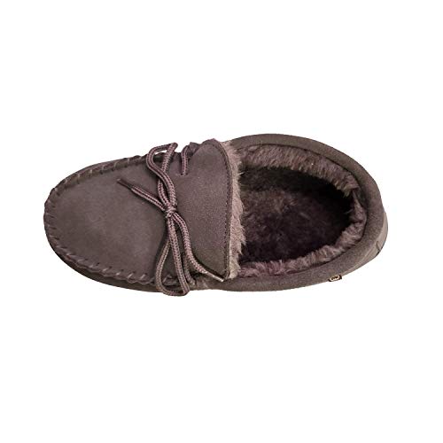 Image of Lamo Women's Ladies Moc Slip-On Loafer, Charcoal, 5 M US