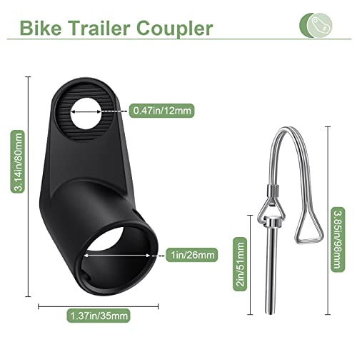 image for EFEALL Bike Trailer Hitch for Instep Schwinn Bike Trailer, Sturdy & Du
