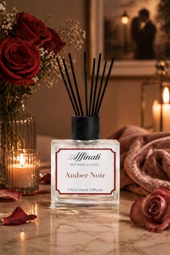 Diffusor de Aroma Affinati Amber Noir 7 fl oz con 8 Varillas miniatura 3