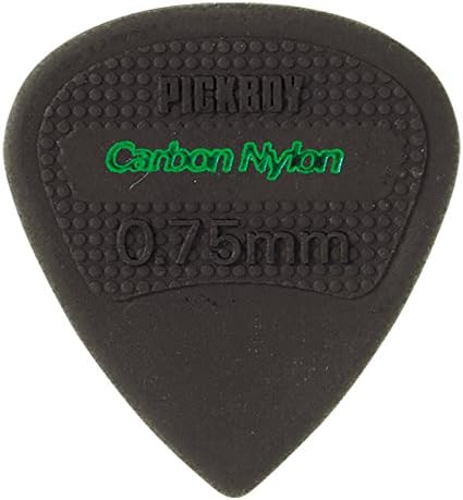 Pack De 3 Médiators PickBoy Edge Carbon Nylon - Épaisseur 0,60 Mm, Noir, Pour Guitare électrique Ou Acoustique