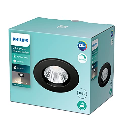 Philips LED Einbauspot Dive SL261, 5,5W, dimmbar, schwarz, Rund