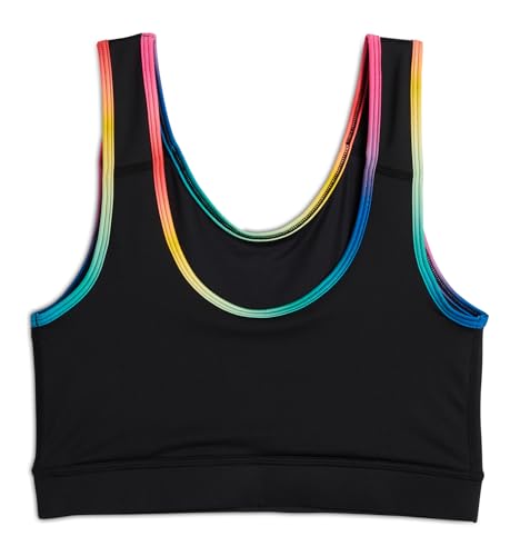 TomboyX Swim Sport Top, Bathing Suit Athletic Compression Sport Swimming Bra UV Protecting, Plus Size Inclusive (XS-6X)2