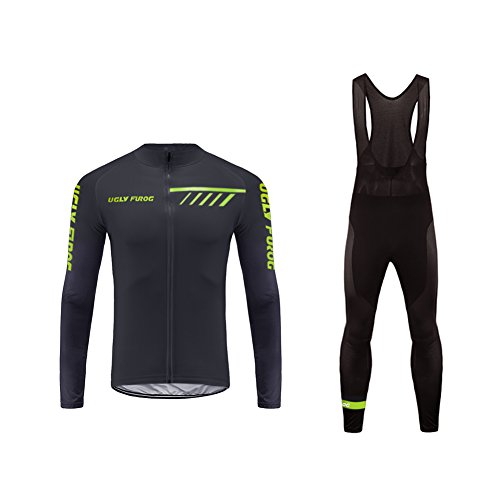 Uglyfrog Invierno Traje Ciclismo Hombre Conjunto Ropa Bicicleta Maillot MTB Manga Larga+...