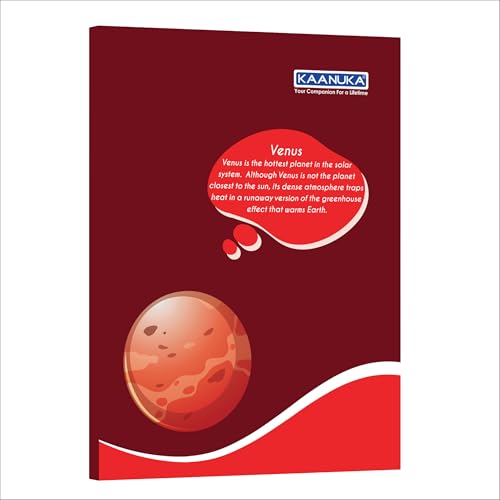 Image of KAANUKA Unruled Notebooks | 172 Unruled Pages | Crown /King Size Notebooks | 24 cm x 18 cm | Set of 5 Notebook