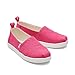 TOMS Girls Espadrille Loafer Flat, Fuchsia Heritage Canvas, 4 Big Kid