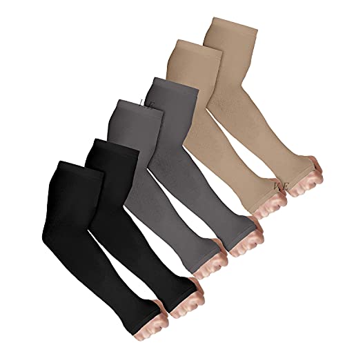 V.E UV Sun Protection Arm Sleeves for Men & Women, UPF 50 Arm Cover for Biking,Cricket,Cycling, Golf, Outdoor Sports