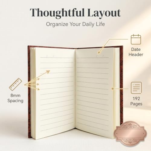 Image of Climberty A6 Lined Journal 96 Sheet Hard Cover 100 GSM Floral Date Line