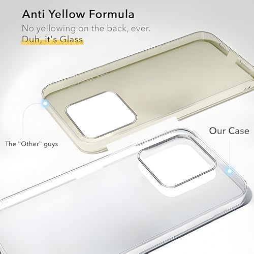 Image of Lifetime Anti-Yellow Clear Back Cover Case for Motorola Edge 60 Fusion 5G / Moto Edge 60 5G (Sleek Crystal Hard Back | Shockproof Protection with Camera Protection)