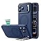 ESR Silicone Case for iPhone 17 Pro Max, Built-in Camera Stash Stand Compatible with MagSafe, Military-Grade Drop Protection Magnetic Phone Case for iPhone 17 Pro Max, Cloud Series, Navy Blue
