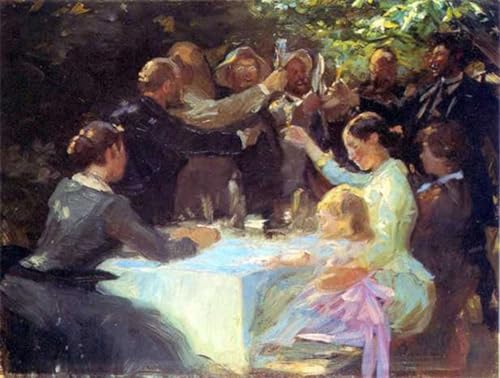 Cuadro de lienzo Hip Hip Hurra de Peder Severin Kroyer 60x90cm