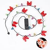 Pinyenr Wichtel Lichterkette Miniatur Led，Wichtel Zubehör Lichterkette Miniatur Puppenhaus Zubehör Wichteltür