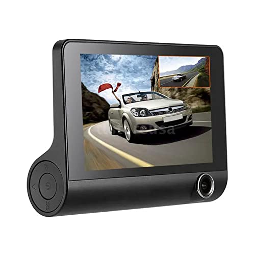 EV Pure - 1080P Full HD Dash Cam with 32GB SD Card, 4 inch Screen, 3 Cameras,170 Wide-Angle Front Camera, Night Vision, WDR, Accident Lock, Loop Recording, Parking Monitor, Motion Detection, Black by EV Pure - Image 5